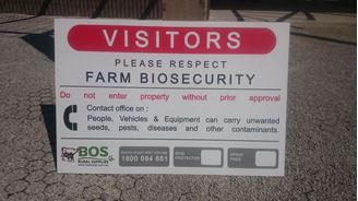 Picture of Metal Biosecurity Sign